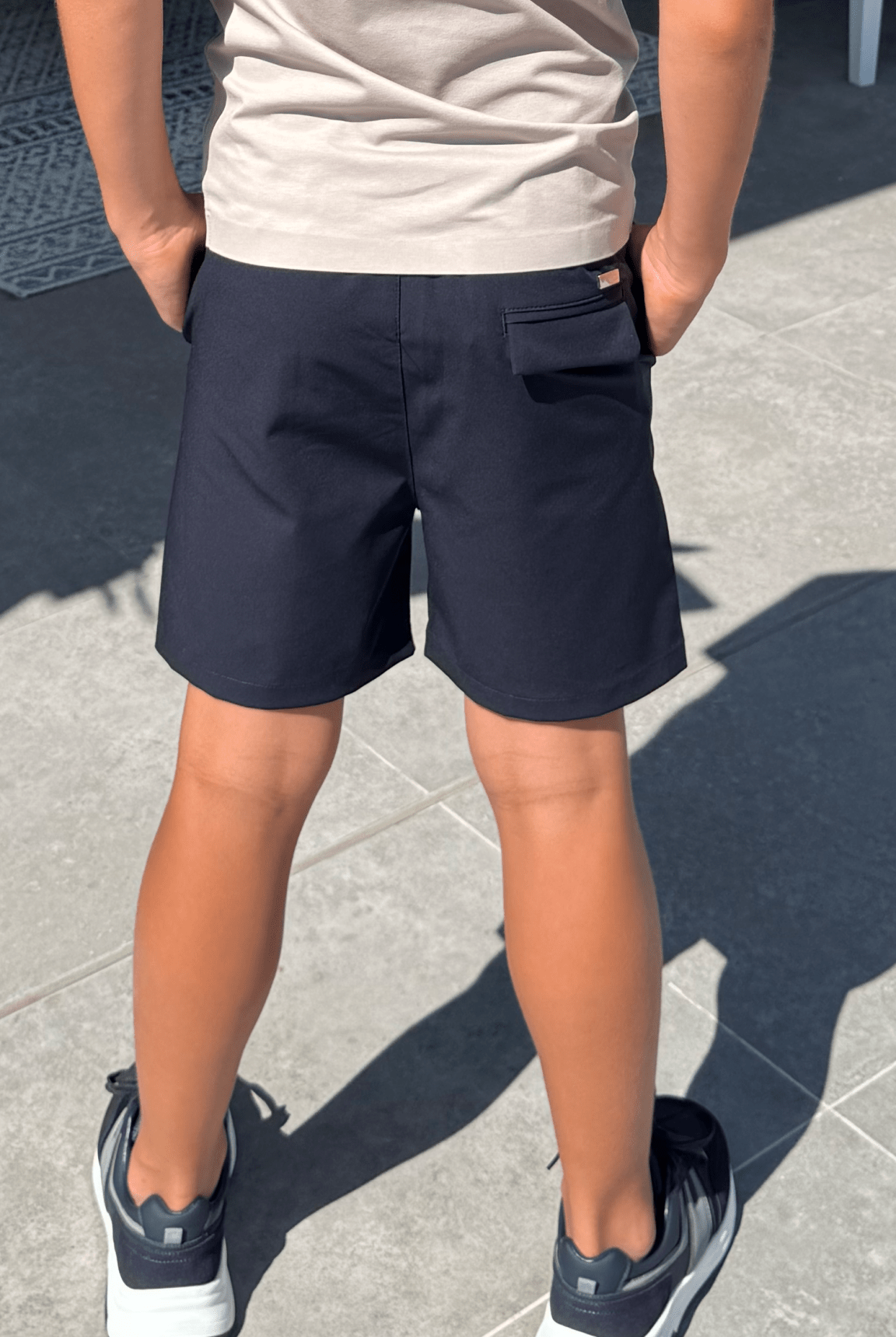 Boy's Commuter Shorts - Navy - Vincentius