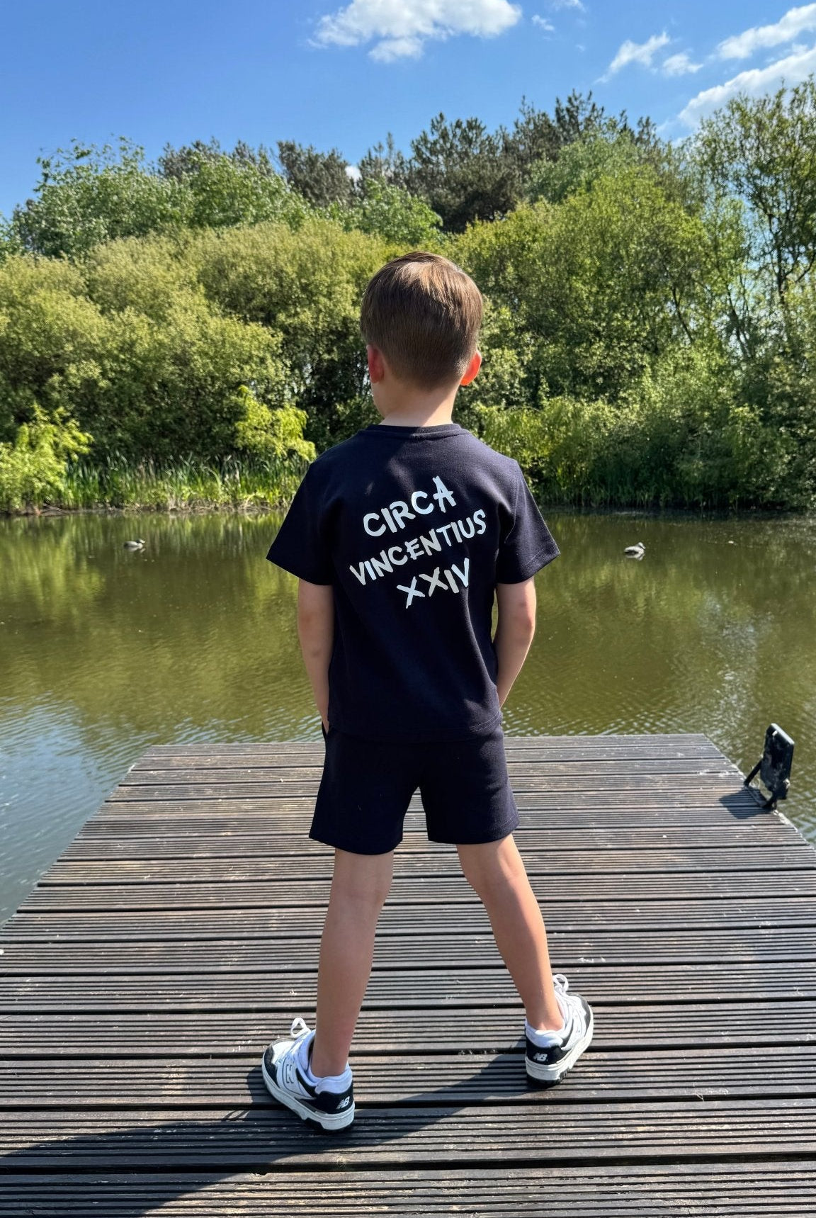 Boy's Relaxed Circa XXIV Lounge Set - Navy - Vincentius