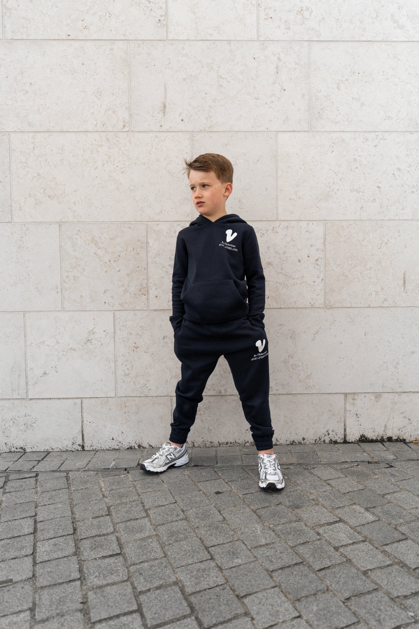 Boy's Subway Graffiti Tracksuit - Navy - Vincentius