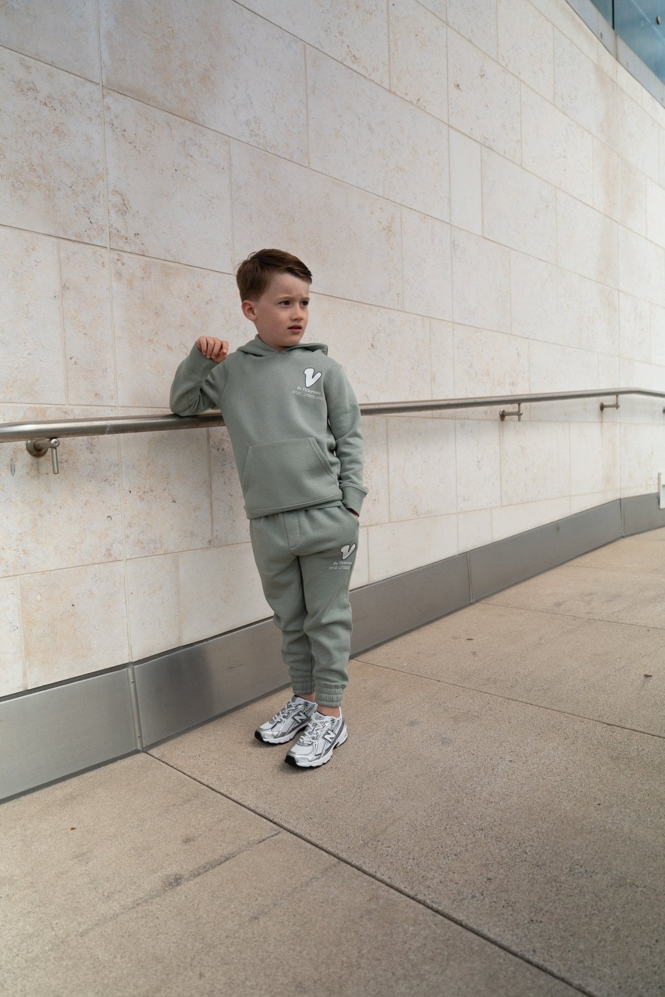 Boy's Subway Graffiti Tracksuit - Sage - Vincentius