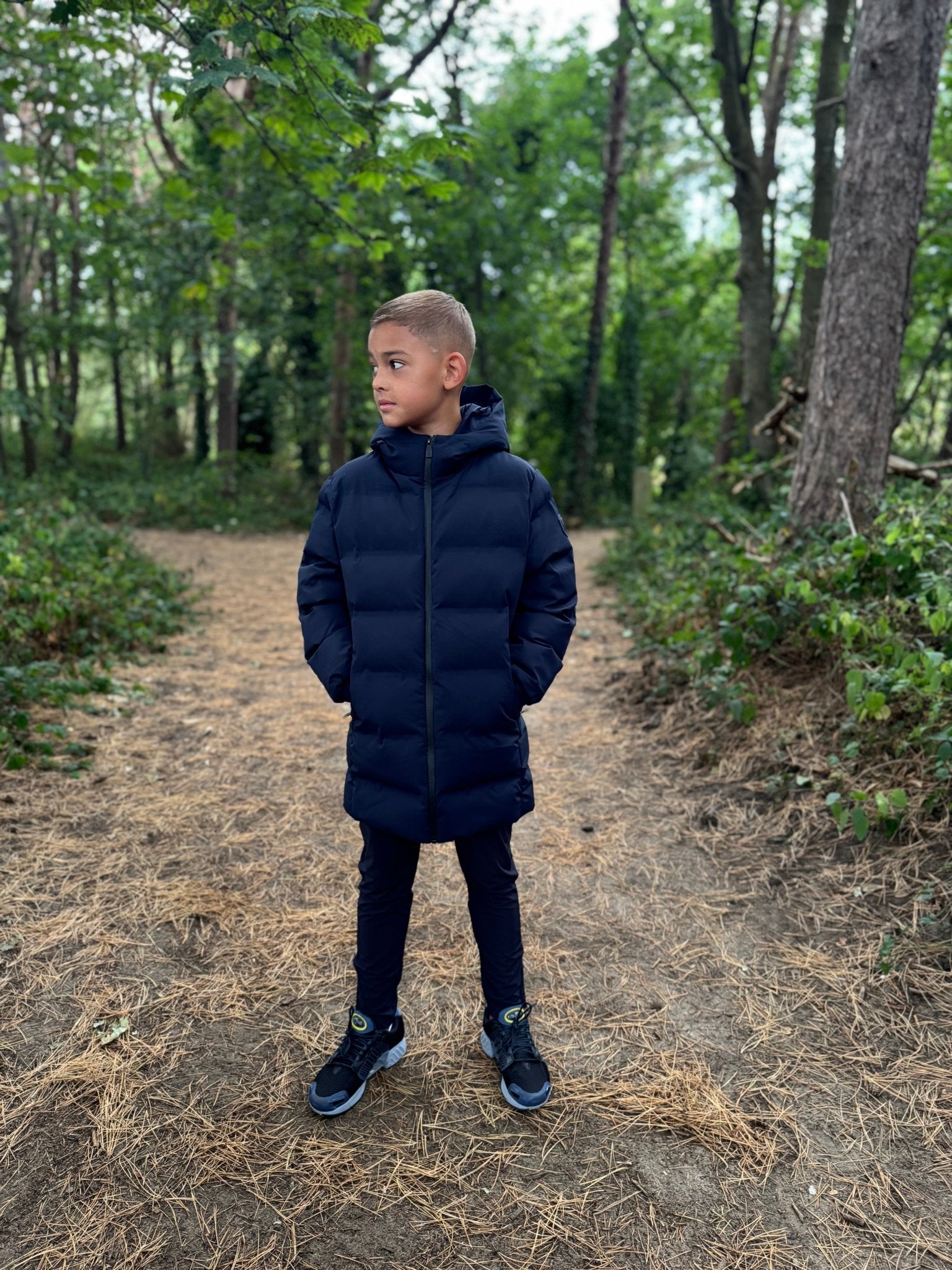 Boy's Technical Parka - Navy - Vincentius