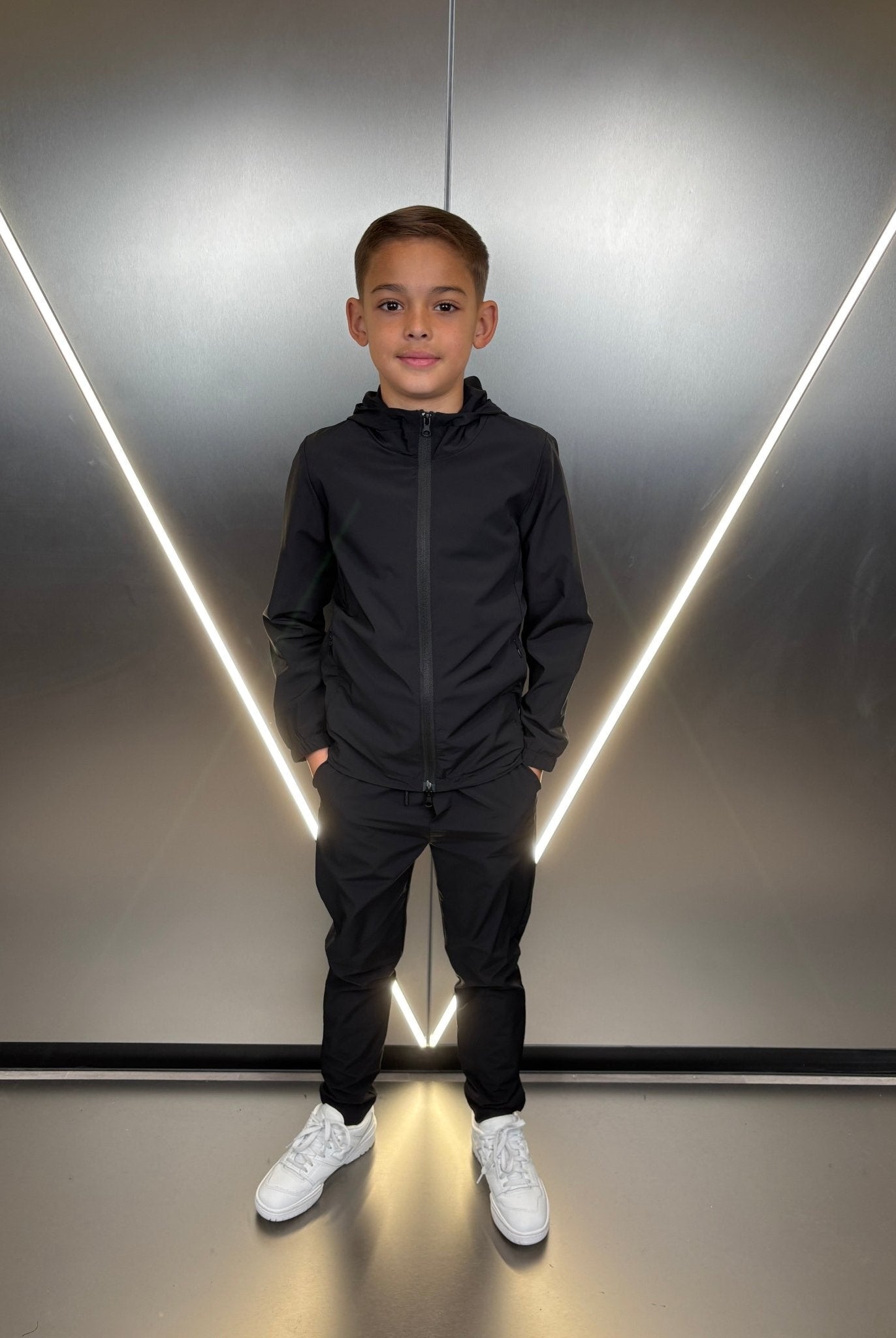 Boy's Transitional Tracksuit - Black - Vincentius