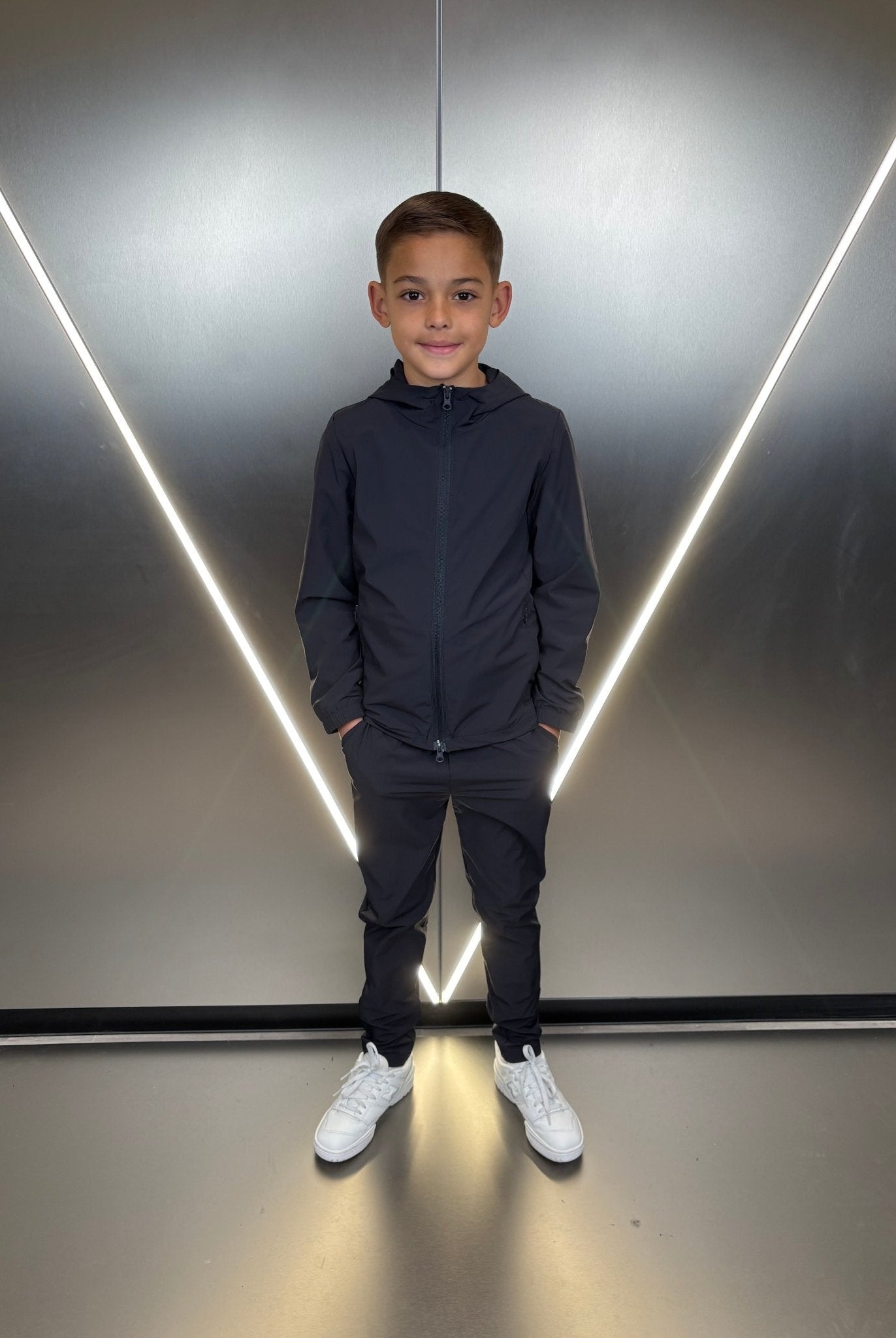 Boy's Transitional Tracksuit - Navy - Vincentius