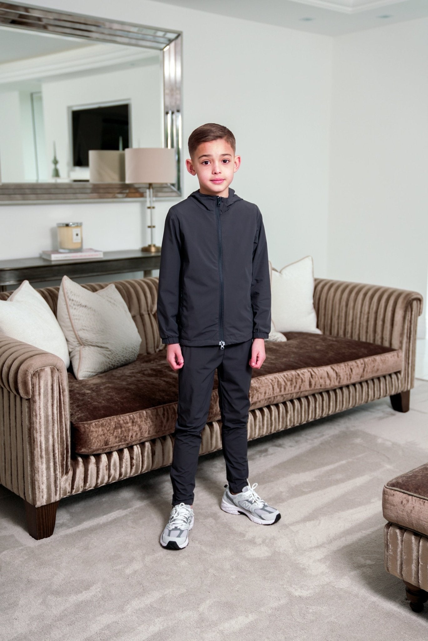 Boy's Transitional Tracksuit - Slate Grey - Vincentius
