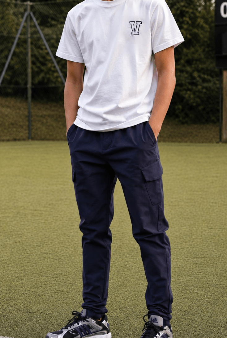 Boys Varsity T-Shirt - White - Vincentius