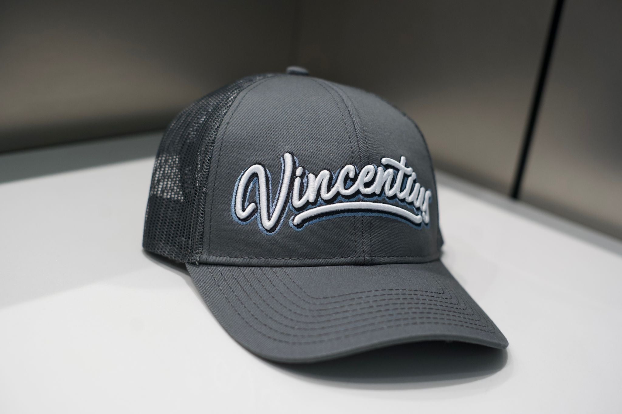 Graffiti Trucker Cap - Grey (PRE - ORDER NOW, EXPECTED MID JUNE) - Vincentius