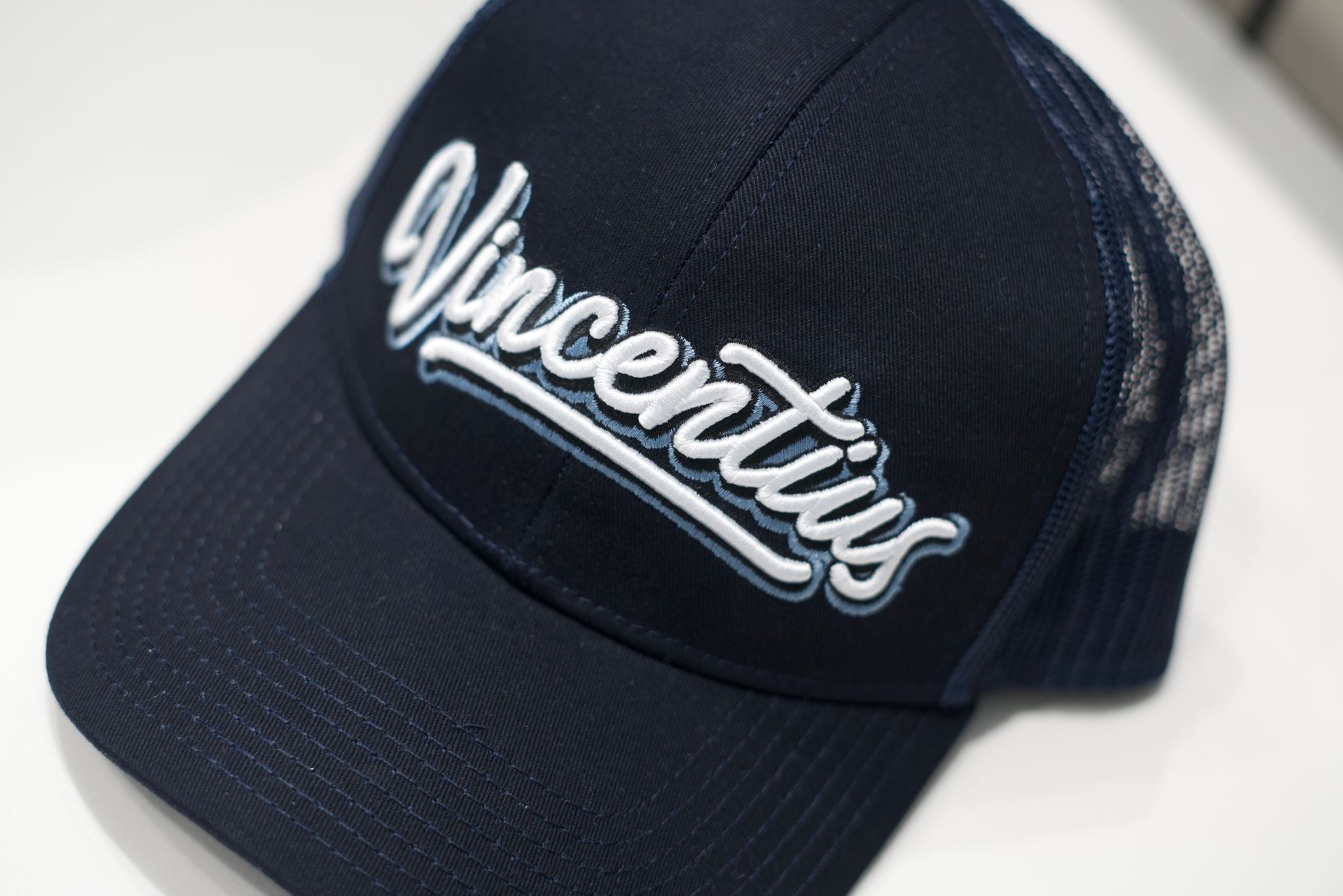Graffiti Trucker Cap - Navy (PRE - ORDER NOW, EXPECTED MID JUNE) - Vincentius
