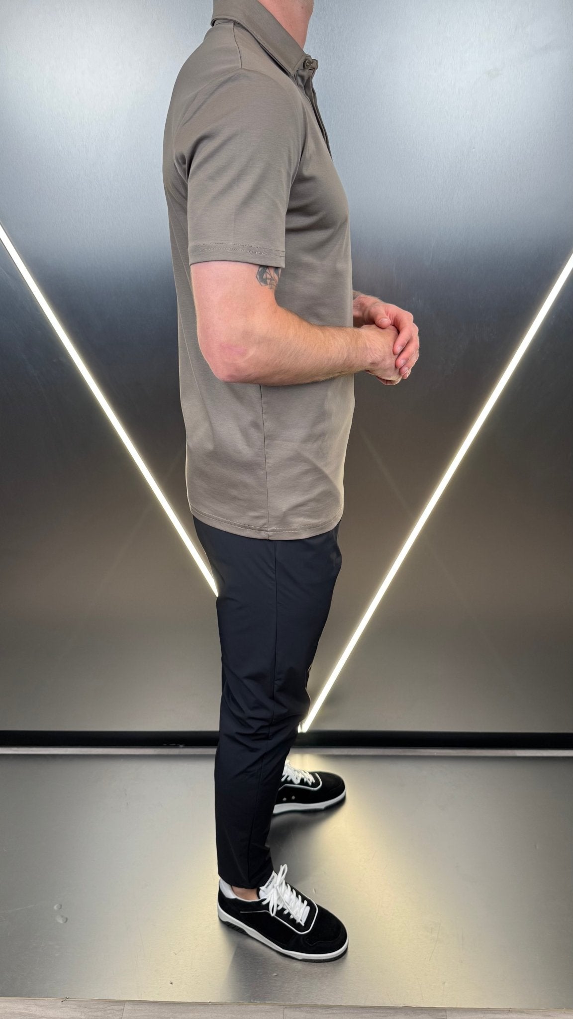 Luxury Mercerised Mocha Polo T Shirt - Vincentius