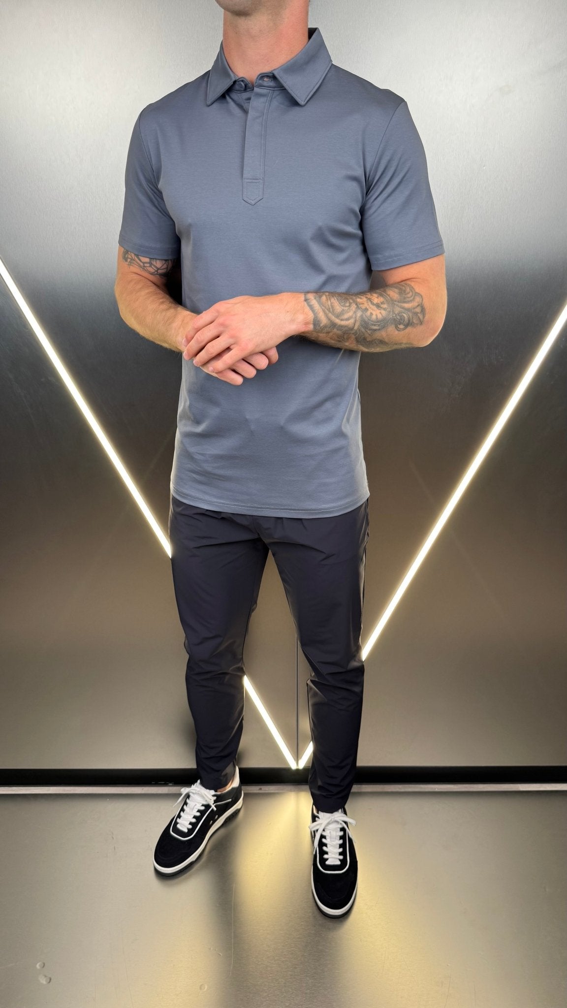 Luxury Mercerised Ombre Polo T Shirt - Vincentius