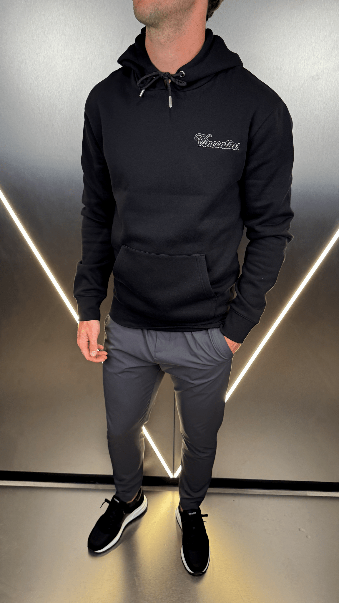 Script Hoodie - Black - Vincentius