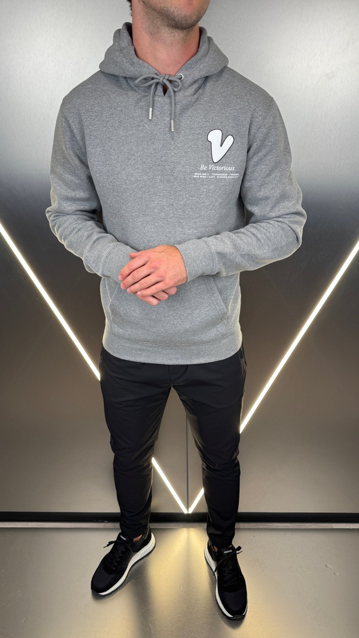 Subway Graffiti Hoodie - Grey Marl - Vincentius