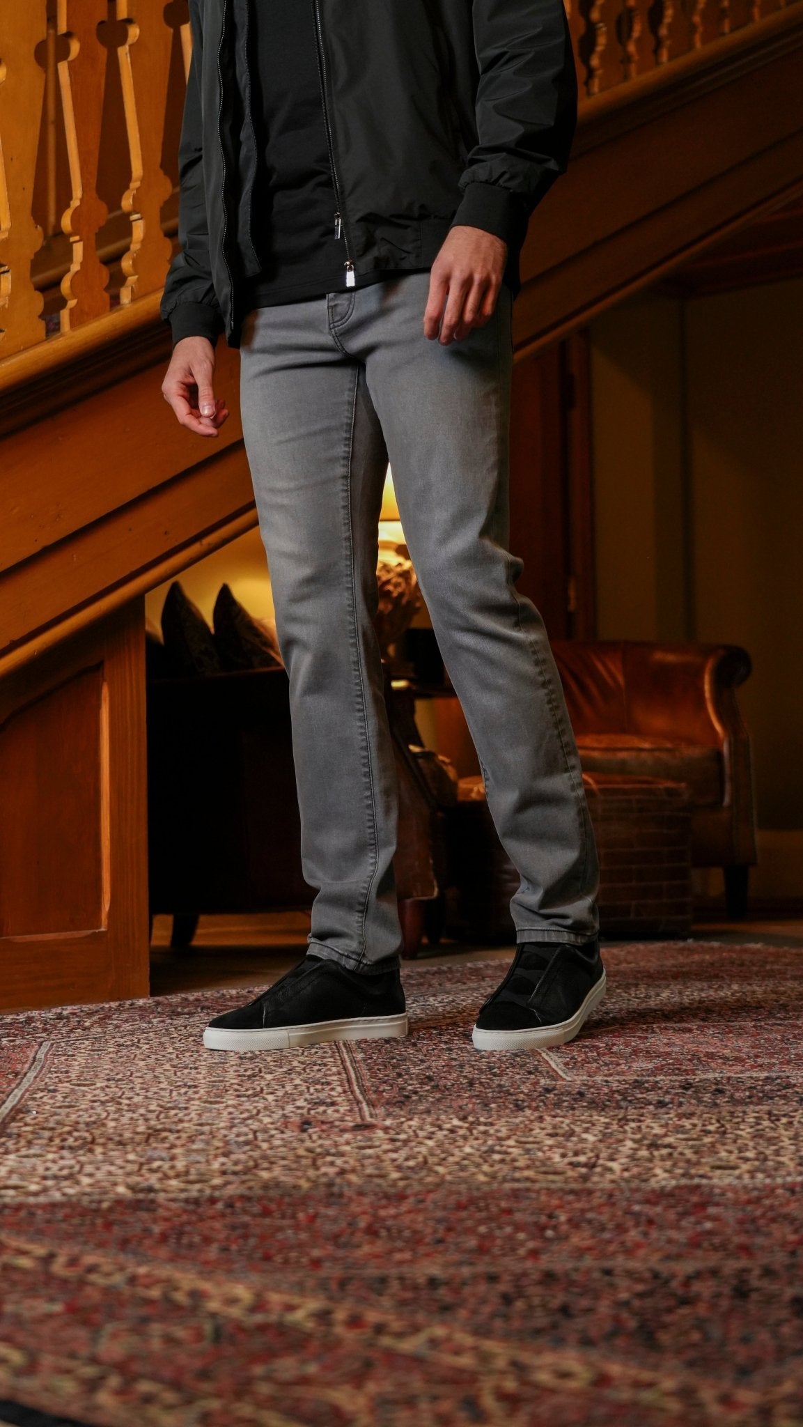 Super Luxury Edition Denim Jeans - Grey - Vincentius