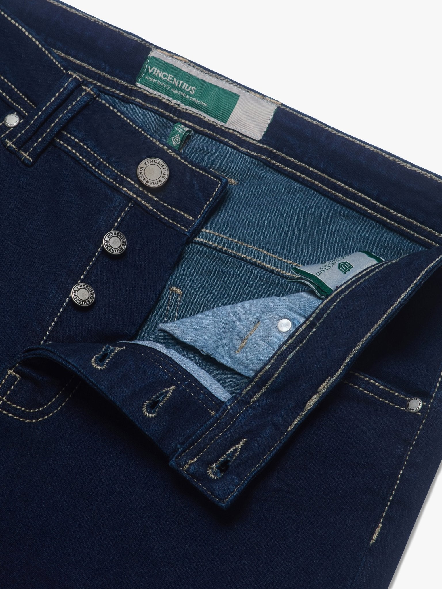 Super Luxury Edition Denim Jeans - Rinse Blue - Vincentius