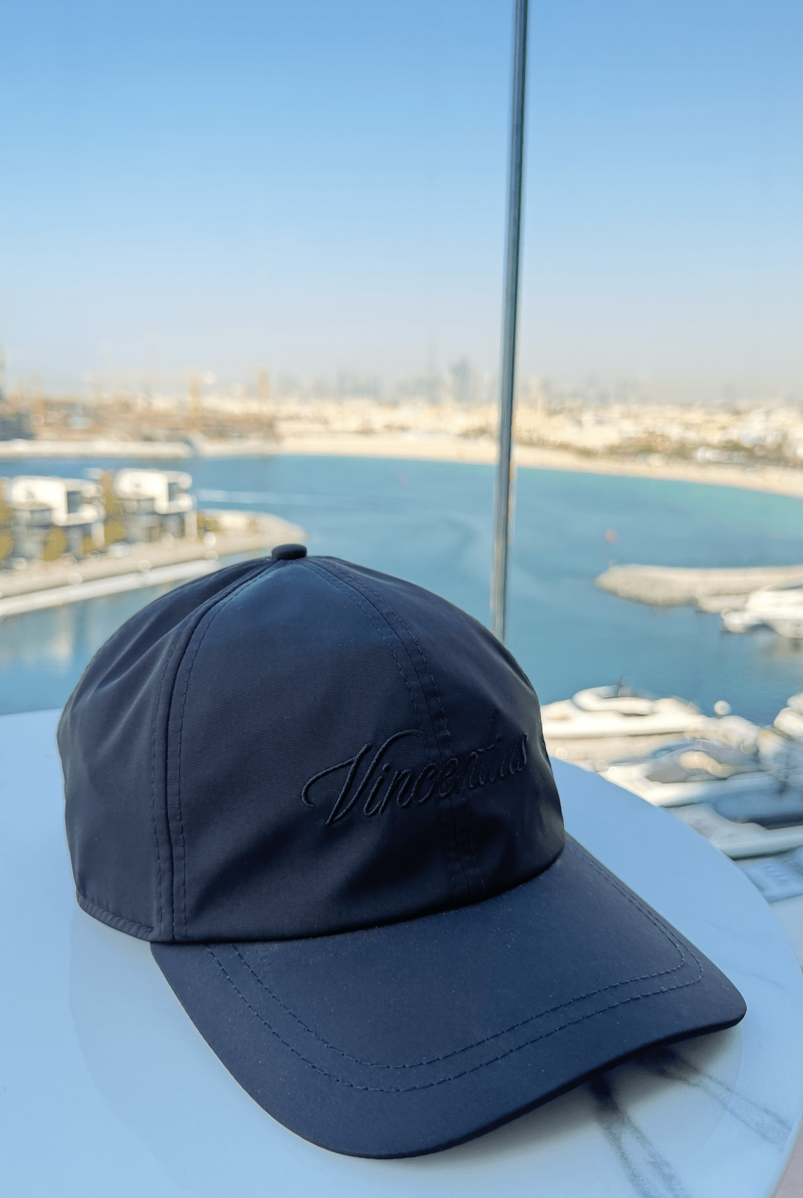 Transitional Script Cap - Charcoal - Vincentius