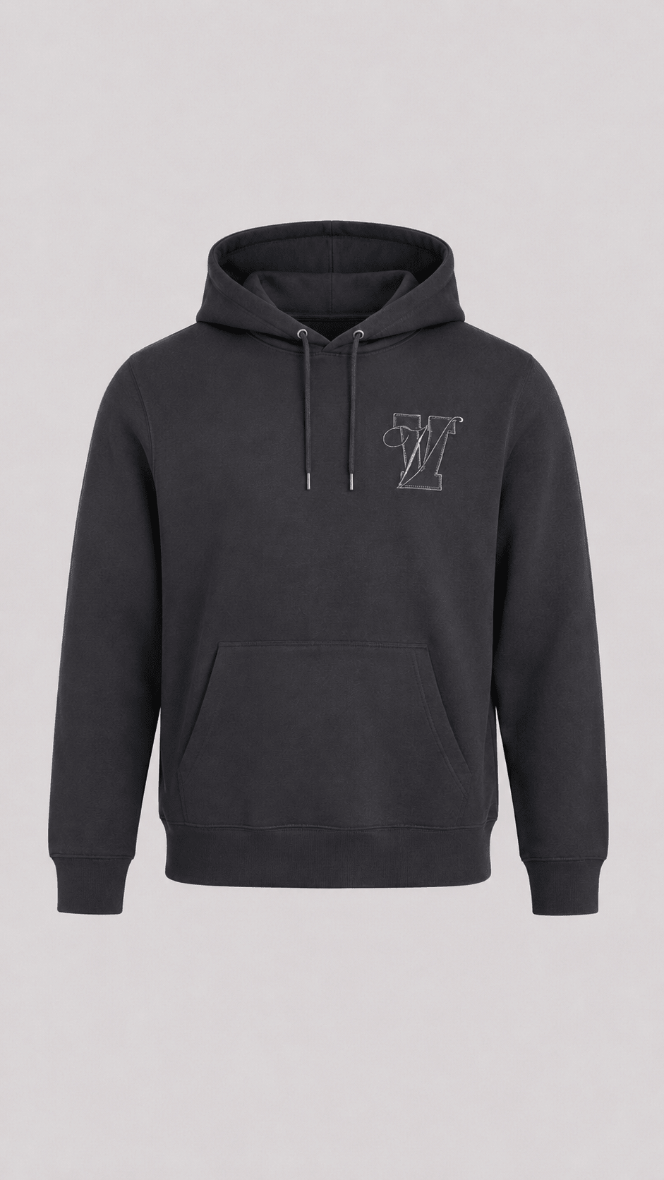 Varsity Luxe Hoodie - Charcoal - Vincentius