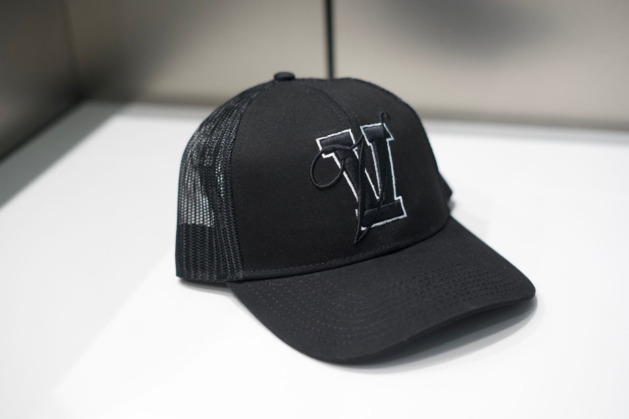 Varsity Trucker Cap - Black (PRE - ORDER NOW, EXPECTED MID JUNE) - Vincentius