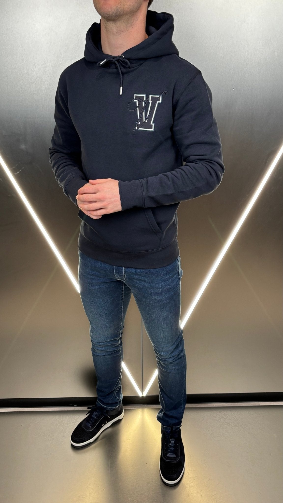 Varsity V2 Luxe Hoodie - Navy - Vincentius