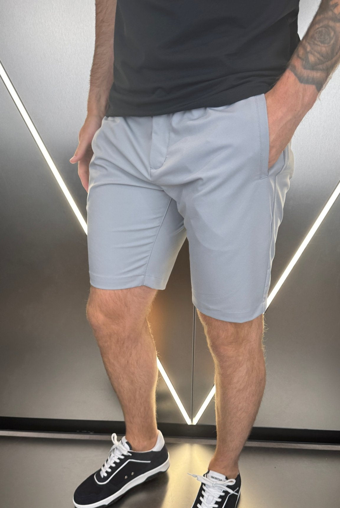 Vincentius Commuter Shorts - Light Grey - Vincentius