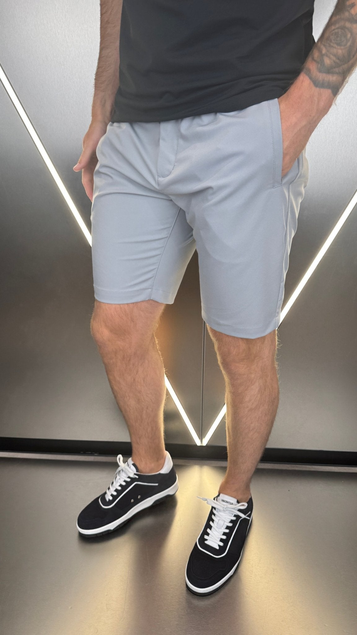 Vincentius Commuter Shorts - Light Grey - Vincentius