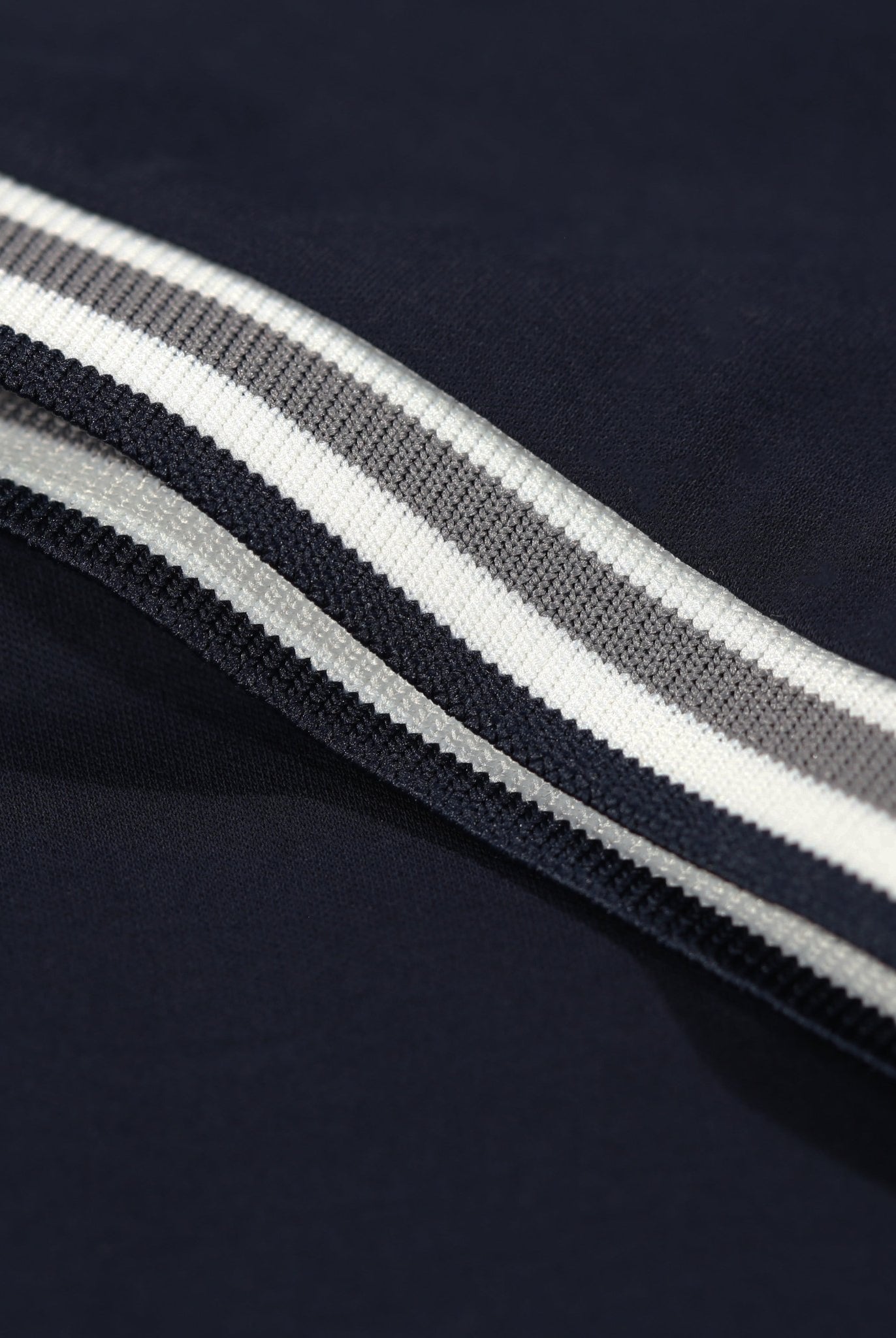 Boys Ribbed Cuff Navy T Shirt - Vincentius