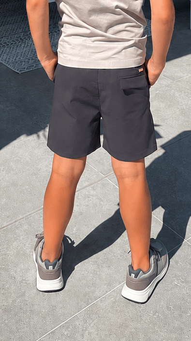 Boy's Commuter Shorts - Graphite - Vincentius