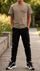 Boy's Luxury Pocket Logo T-Shirt - Mocha - Vincentius