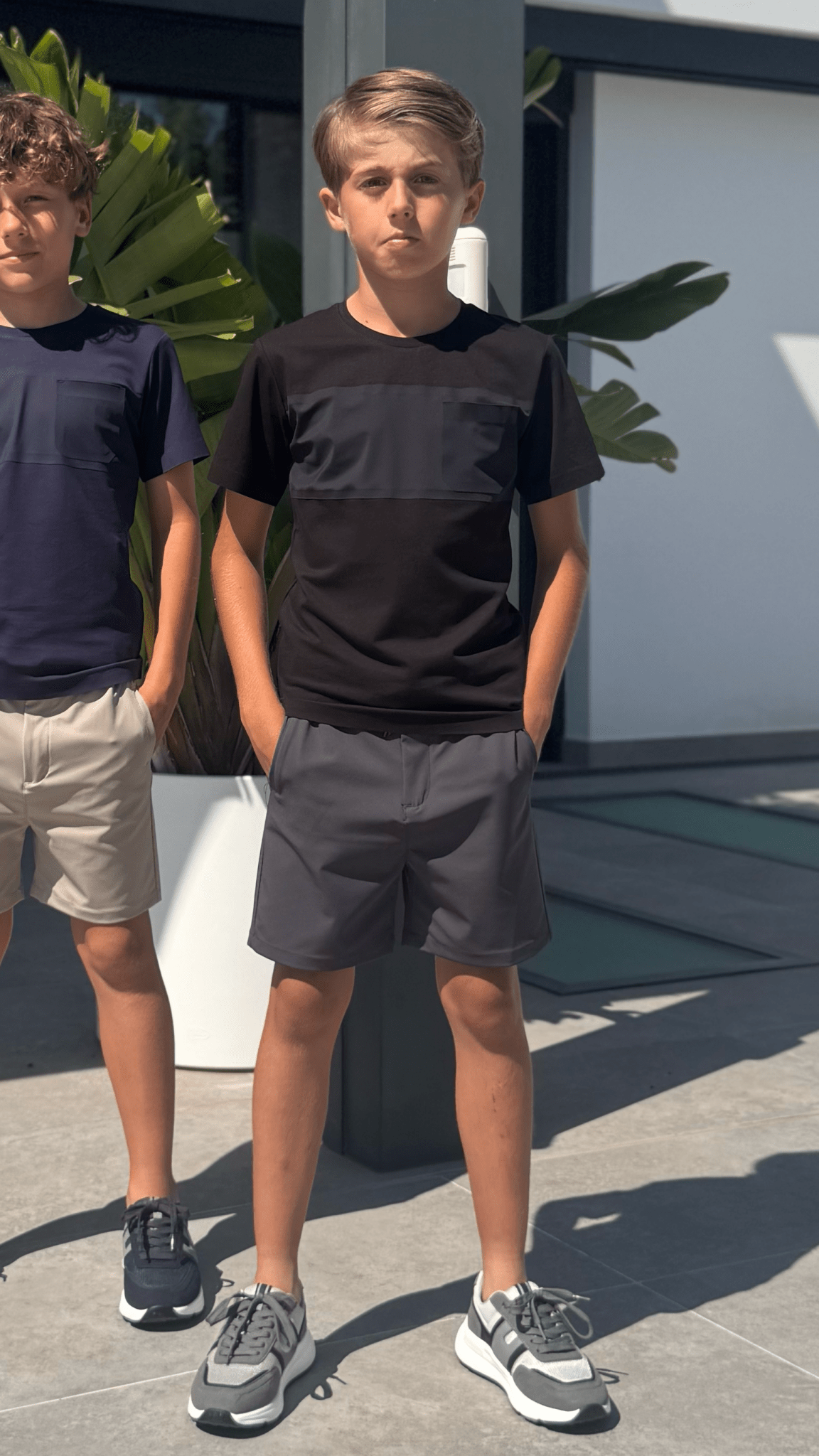 Boy's Luxury Vertex T-Shirt - Black - Vincentius