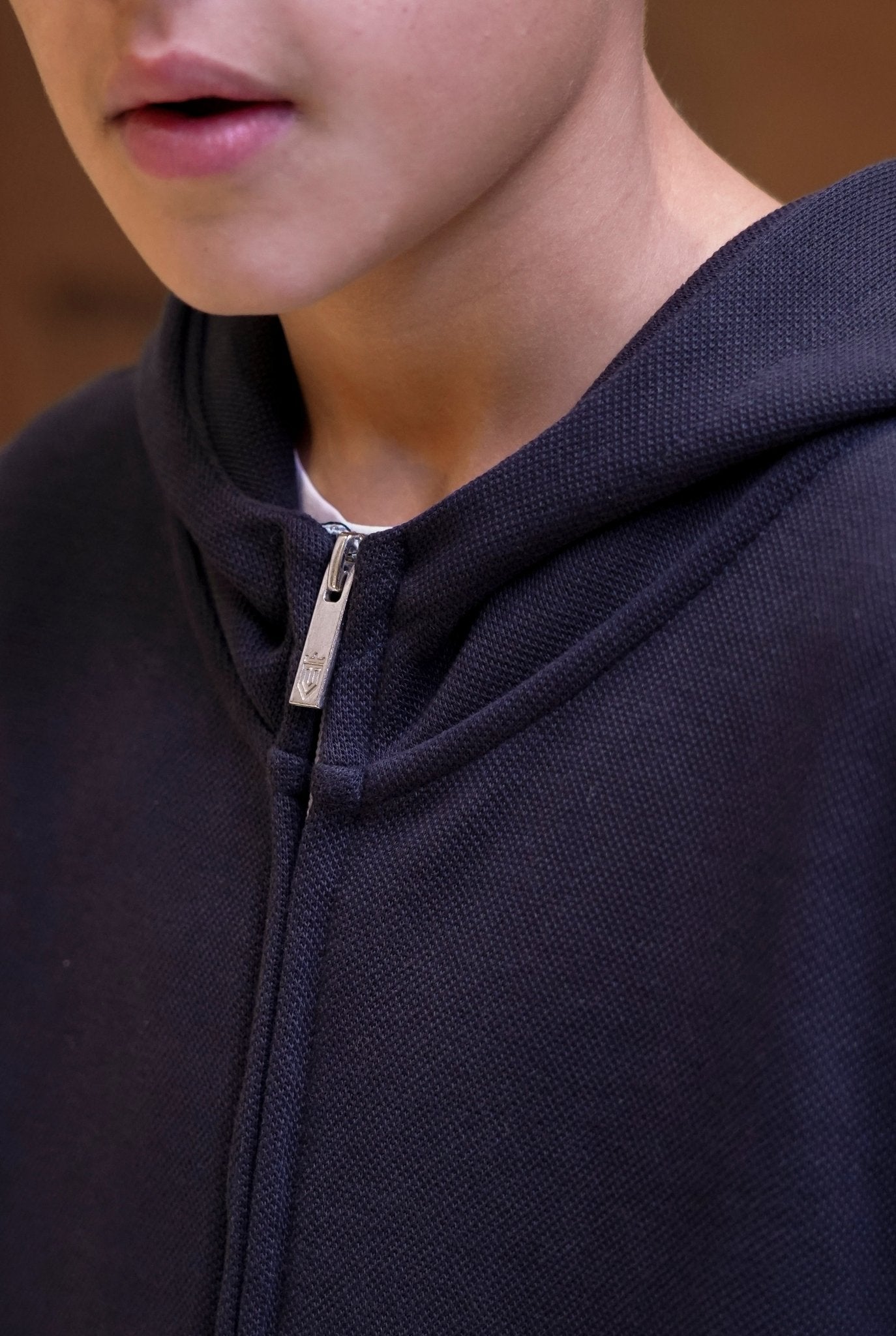 Boys Pique Zip Through Tracksuit - Navy - Vincentius