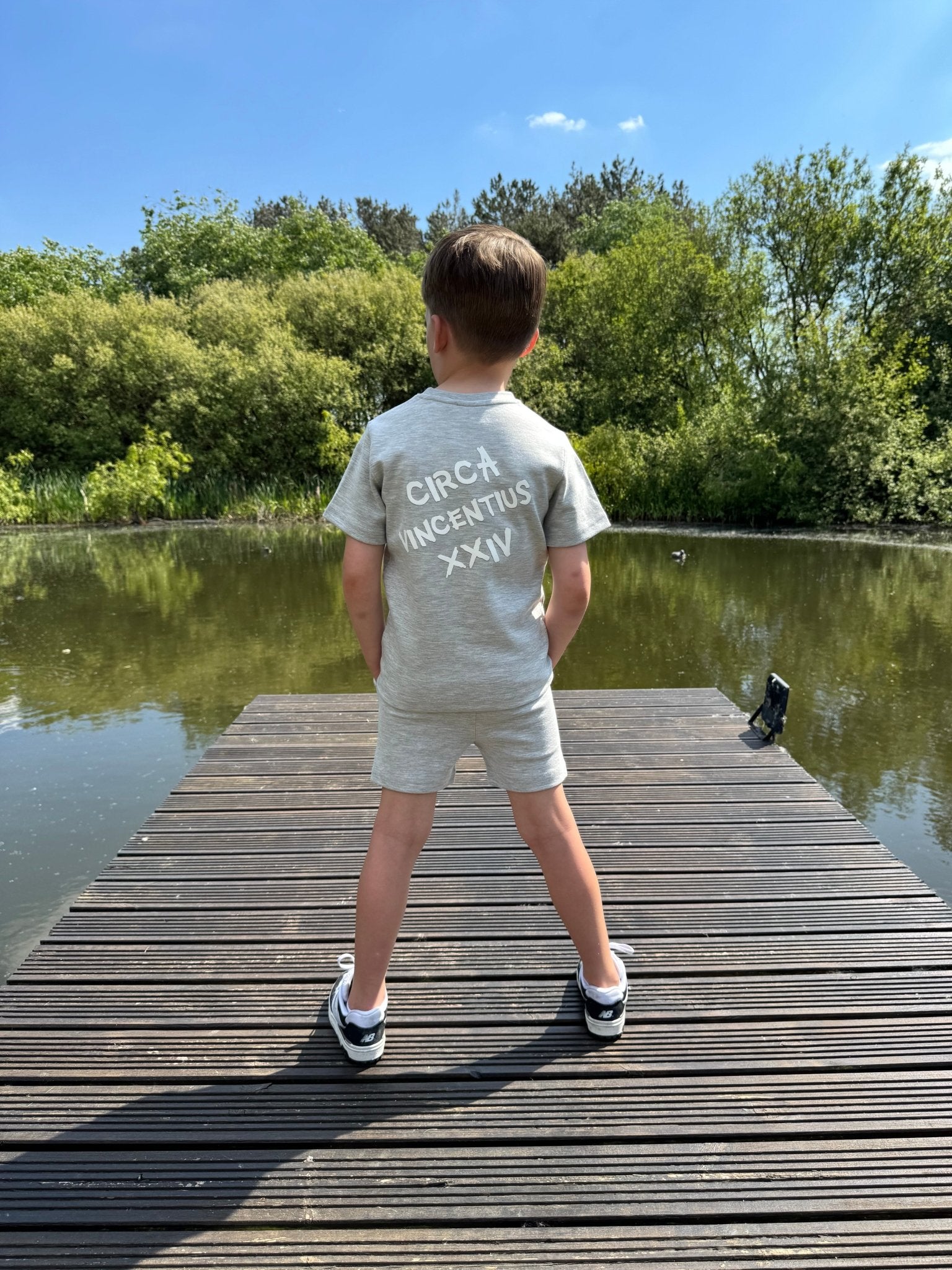 Boy's Relaxed Circa XXIV Set - Grey Marl - Vincentius