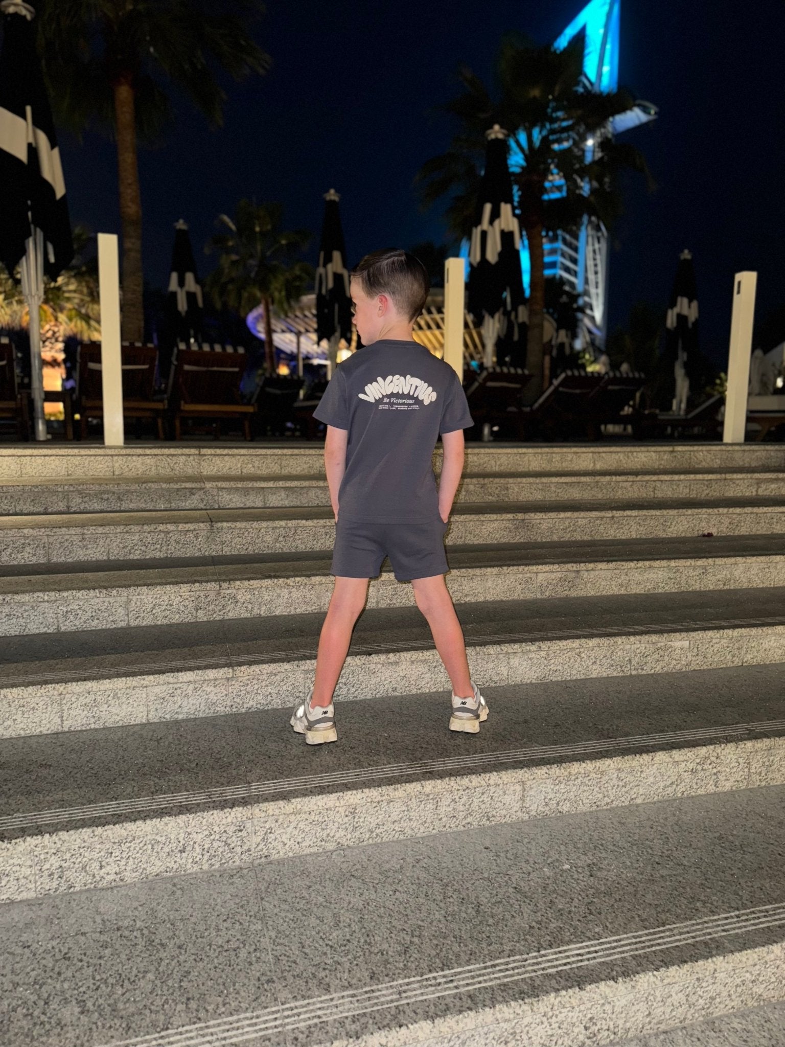 Boy's Relaxed Subway Grafitti Lounge Set - Air Force - Vincentius