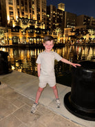 Boy's Relaxed Subway Grafitti Lounge Set - Grey Marl - Vincentius