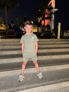 Boy's Relaxed Subway Grafitti Lounge Set - Sage - Vincentius