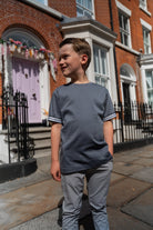 Boys Ribbed Cuff Ombre T Shirt - Vincentius