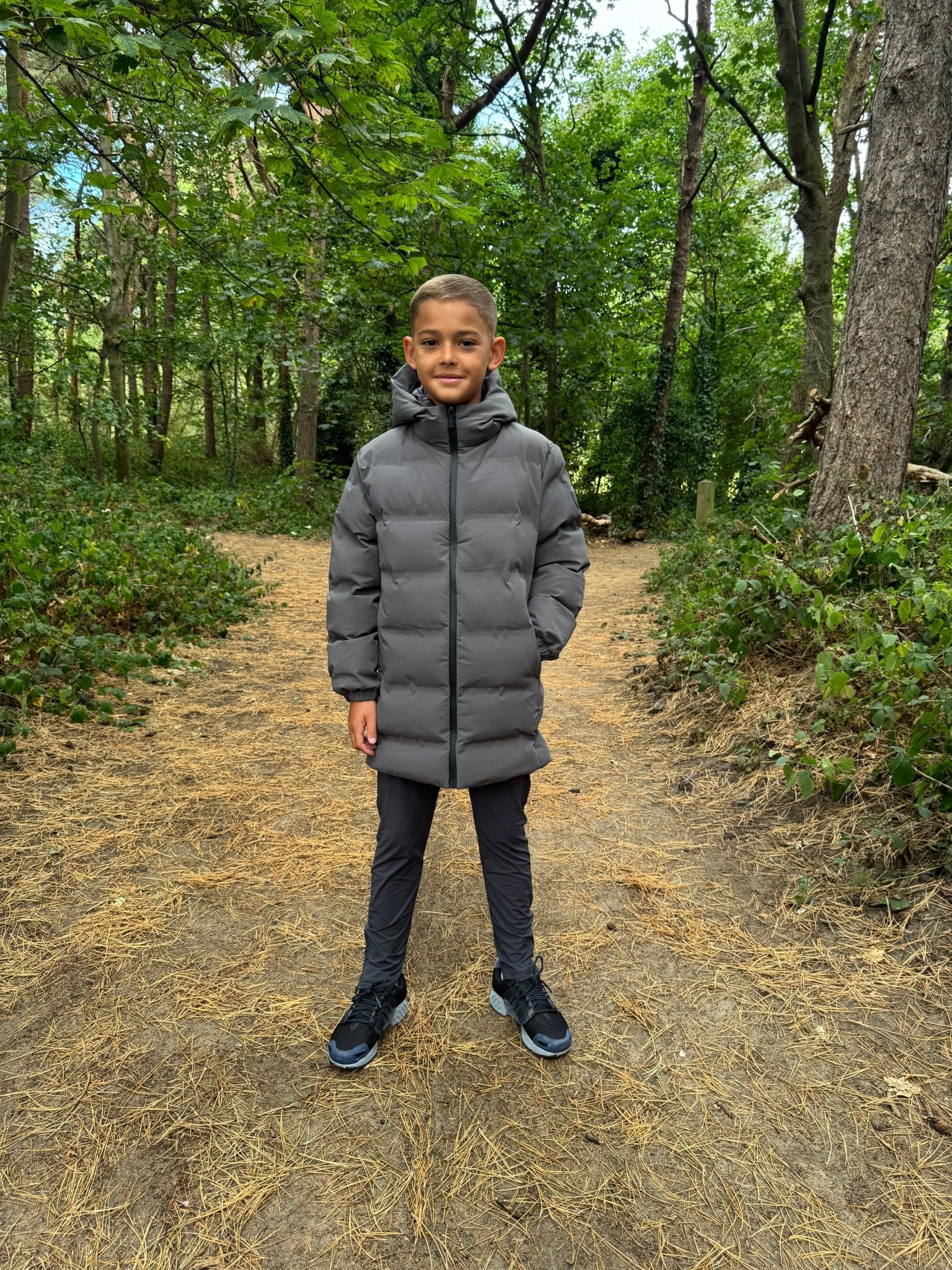 Boy's Technical Parka - Charcoal - Vincentius