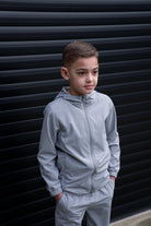 Boy's Transitional Tracksuit - Light Grey - Vincentius