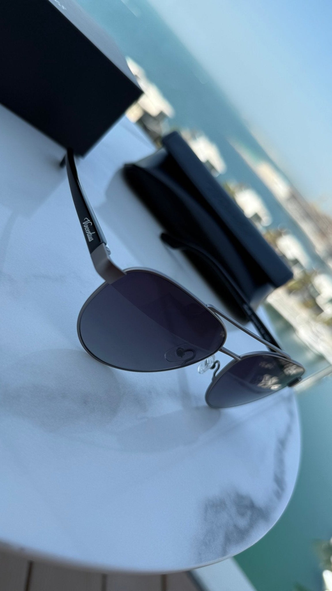 Capri Sunglasses - Gunmetal / Black - Vincentius