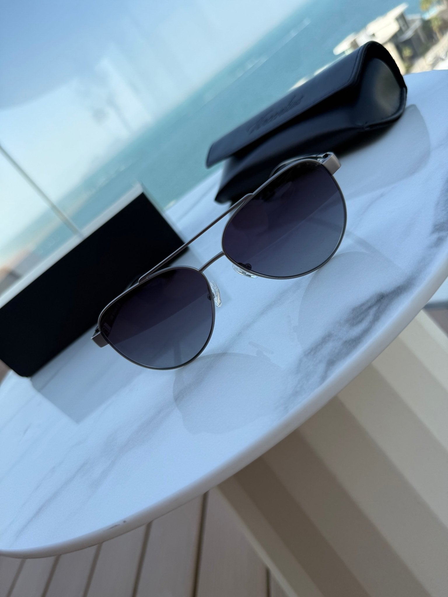 Capri Sunglasses - Gunmetal / Black - Vincentius