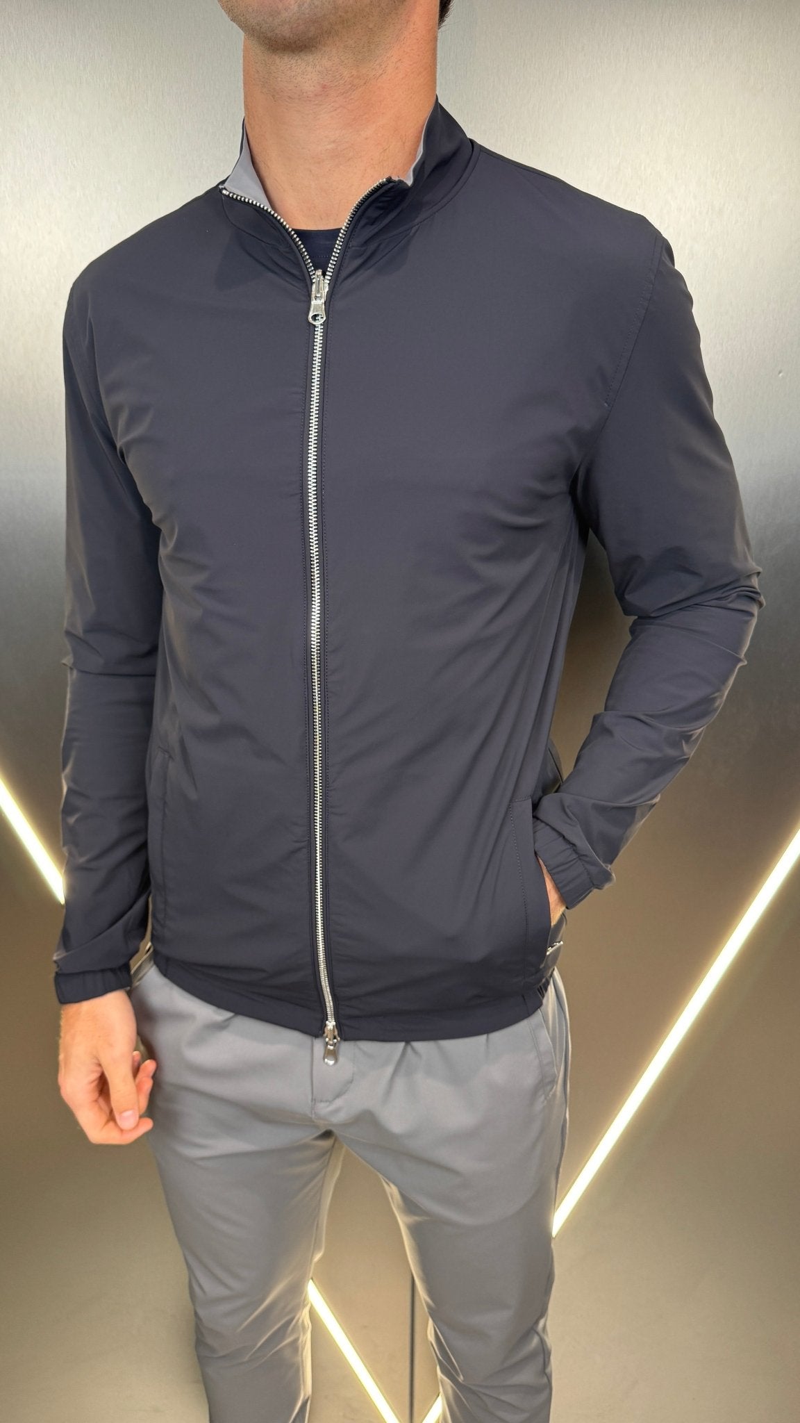 Commuter Reverse Jacket - Navy/Stone - Vincentius