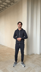 Commuter Zip Through Hoodie - Graphite - Vincentius