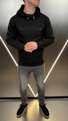 Double Embroidery Luxe Hoodie - Black - Vincentius