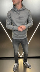 Double Embroidery Luxe Hoodie - Grey Marl - Vincentius