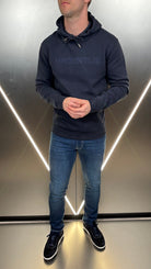 Double Embroidery Luxe Hoodie - Navy - Vincentius