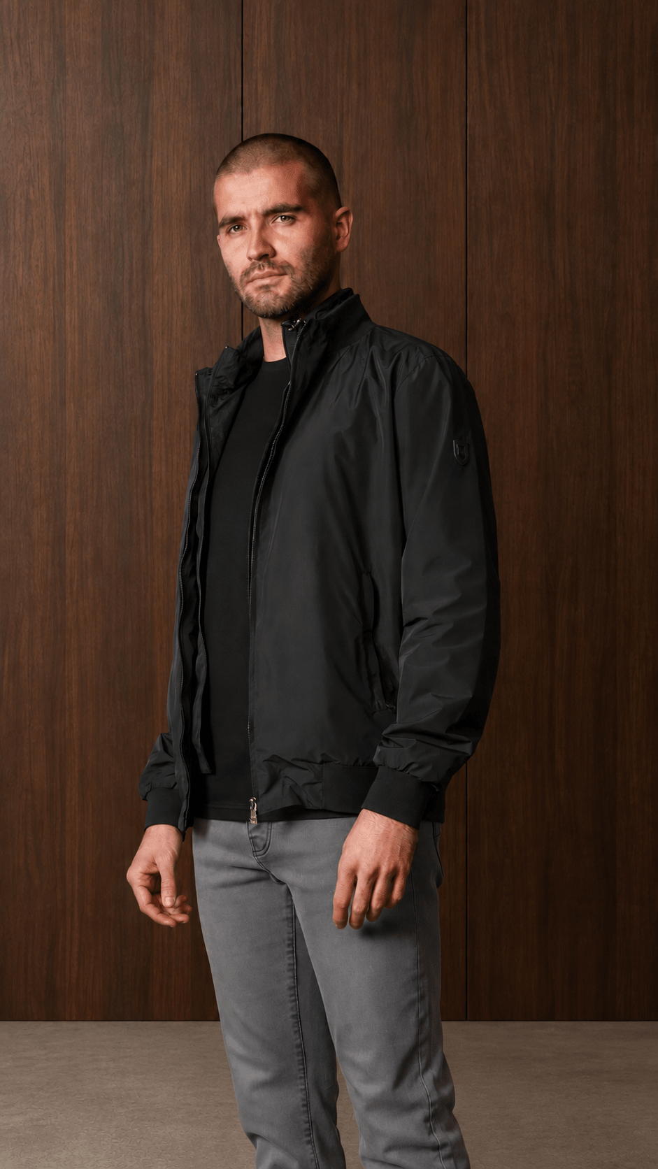 Double Layer Jacket - Black - Vincentius