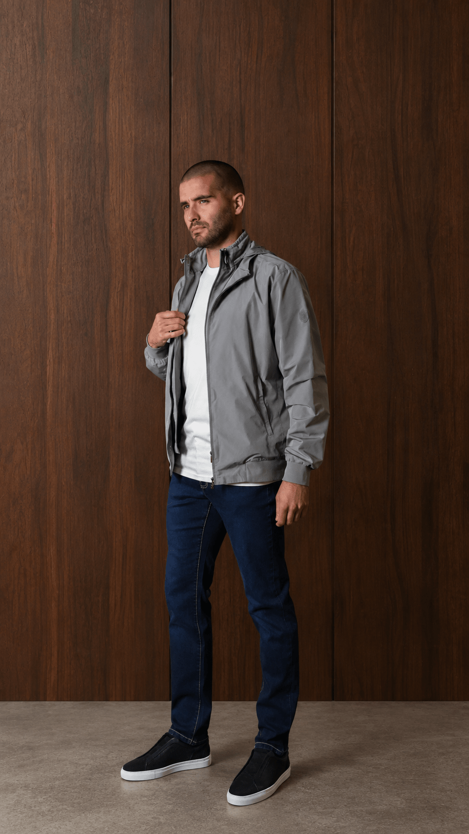 Double Layer Jacket - Grey - Vincentius