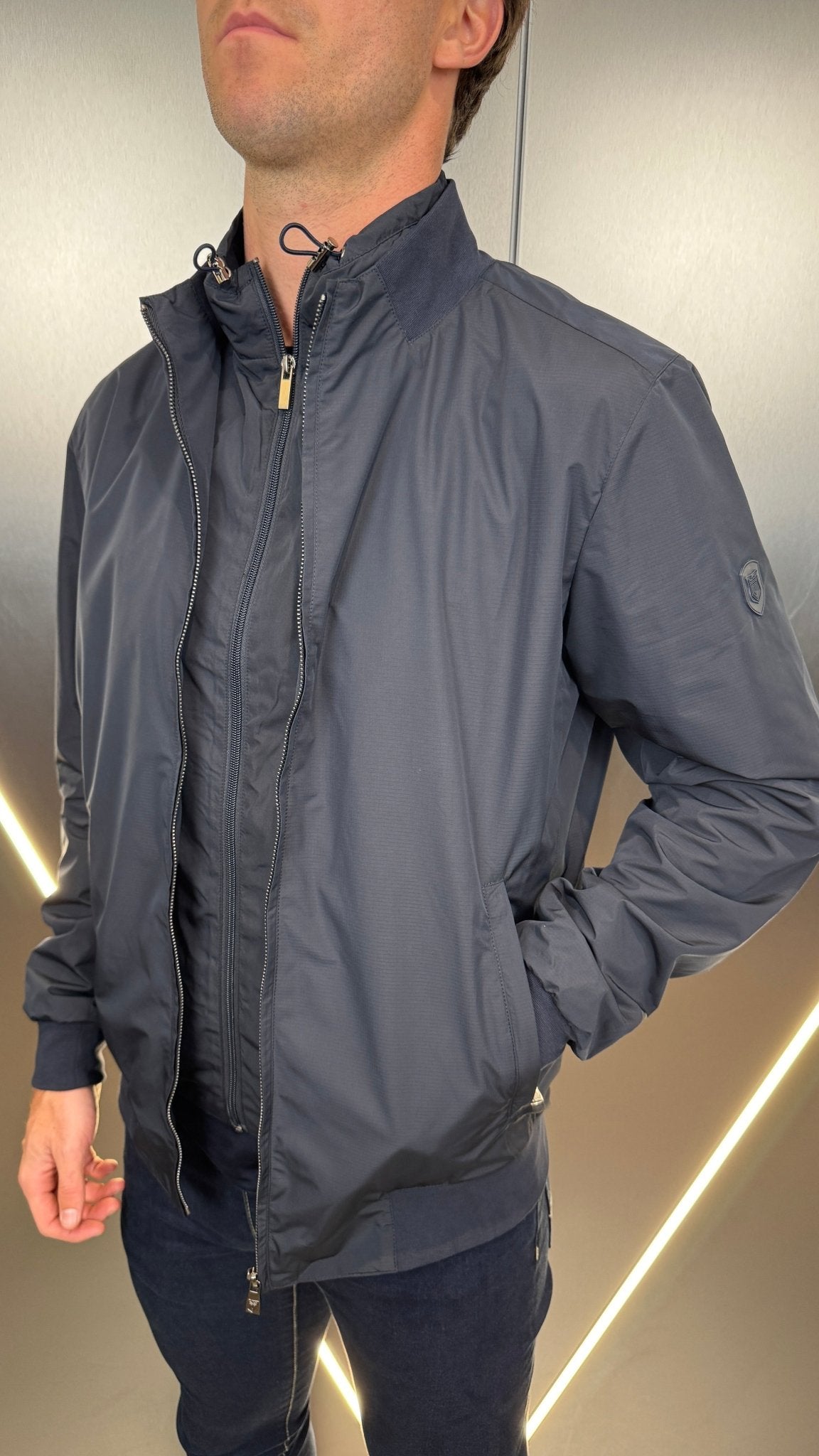Double Layer Jacket - Navy - Vincentius