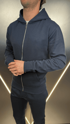 Full Zip Silicone Badge Every Day Tracksuit - Navy - Vincentius