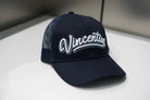 Graffiti Trucker Cap - Navy (PRE - ORDER NOW, EXPECTED MID JUNE) - Vincentius