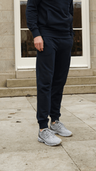 Loopback 1/4 Zip Tracksuit - Navy - Vincentius