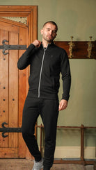 Loopback Zip Through Jacket - Black - Vincentius