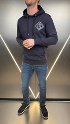 Luxury Double Crest Hoodie - Navy - Vincentius